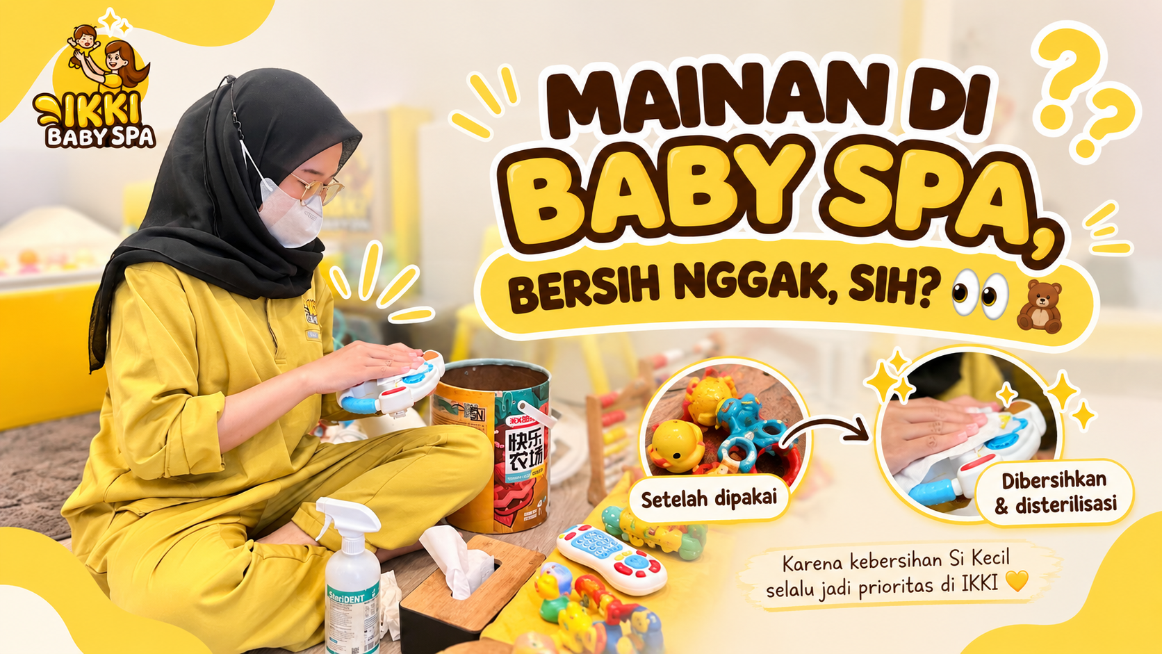 “MAINAN DI BABY SPA, BERSIH NGGAK, SIH?” 👀🧸