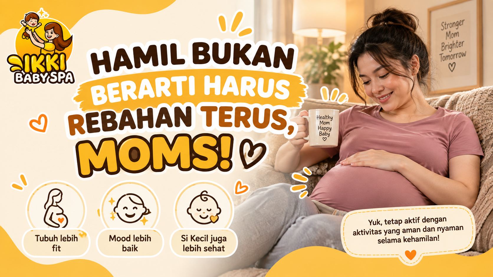 HAMIL BUKAN BERARTI HARUS REBAHAN TERUS, MOMS! 🤎