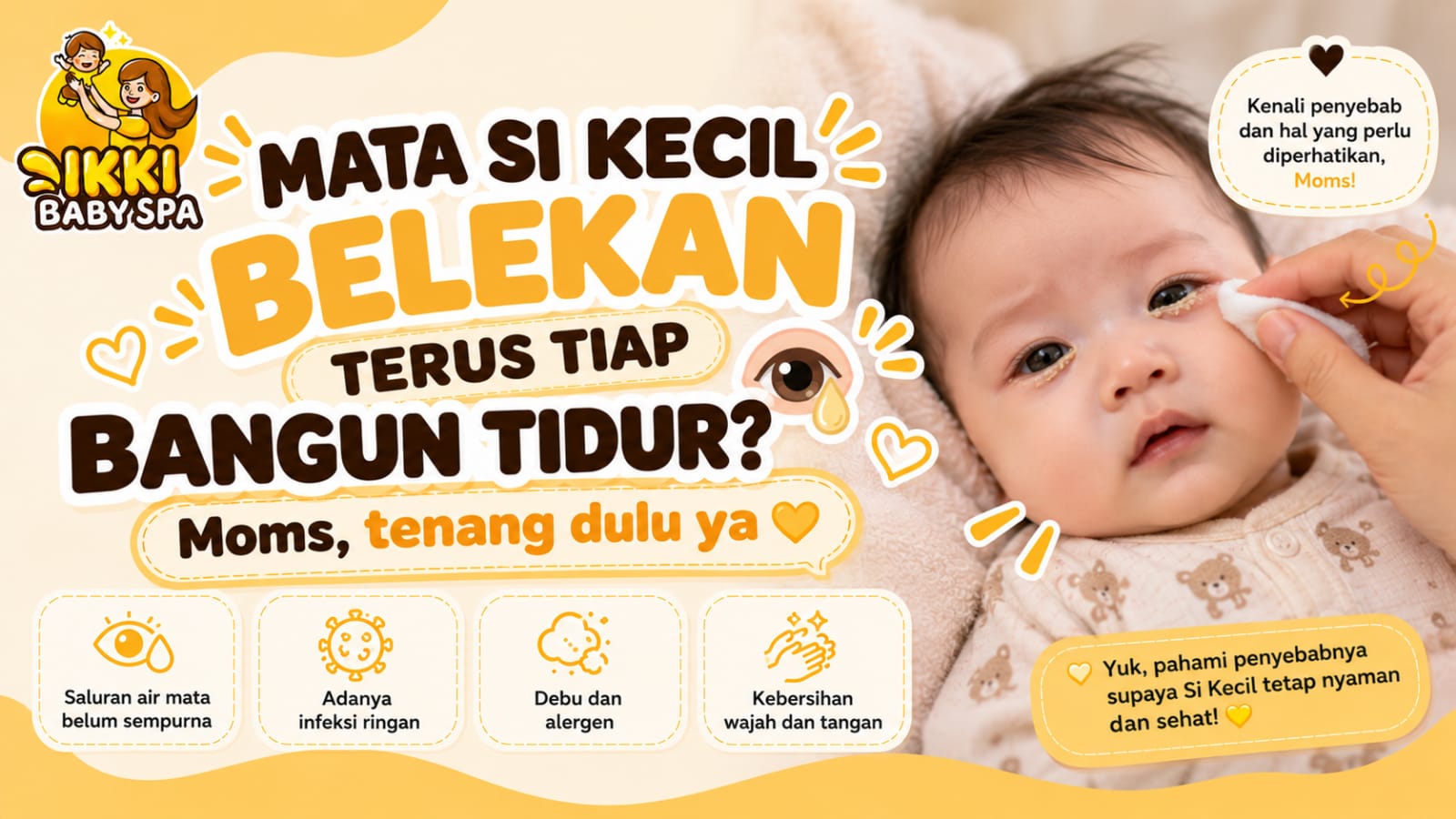 Mata Si Kecil Belekan Terus Tiap Bangun Tidur? Moms, Jangan Panik Dulu 👀"