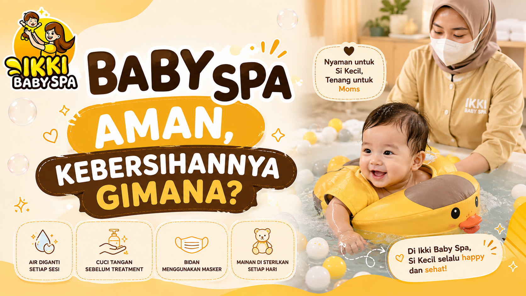 “Baby Spa Aman, Kebersihannya Gimana?”